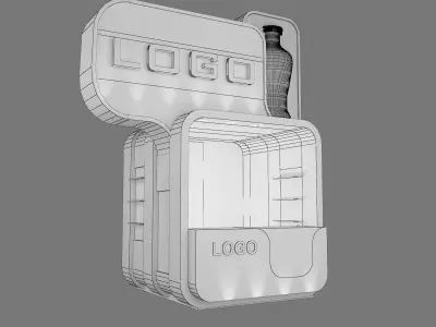kiosk Booth Exhibition Stand a13 3D model