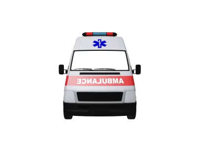 Ambulance Equipped Emergency Vehicle 3D model