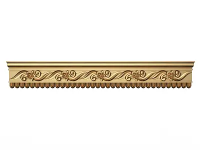 Cornice Decoration Molding 051 Low-poly 3D model