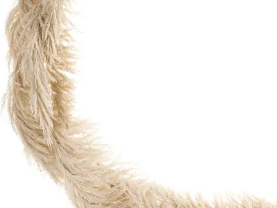 Wedding arch made of dry reeds for decor 1063 3D model