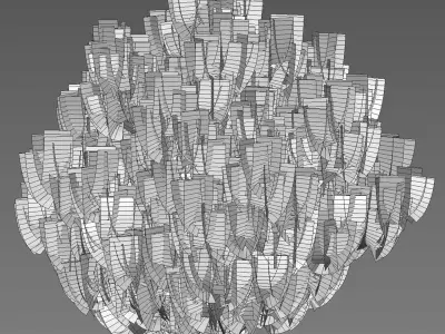 Platycladus orientalis - Biota orientalis - Thuja orientalis 02 3D model