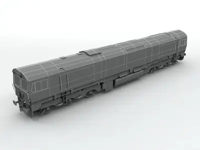 Class 66 Locomotive Freightliner Low-poly 3D model