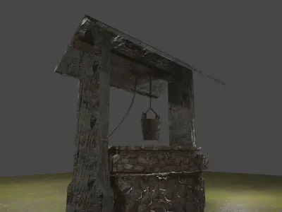 Water Well Free low-poly 3D model
