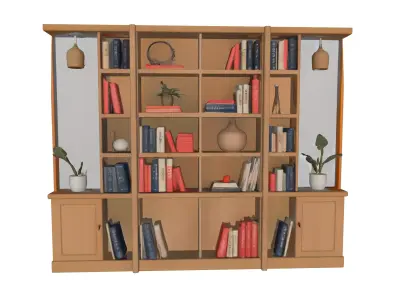 BOOKSHELF 3D model order
