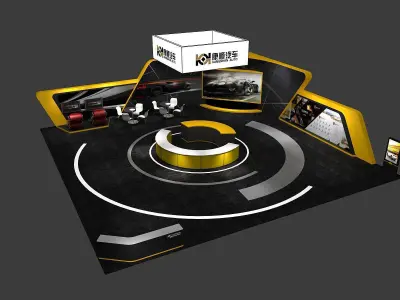 Exhibition - Area - 15X15-3DMAX2012-02 3D model