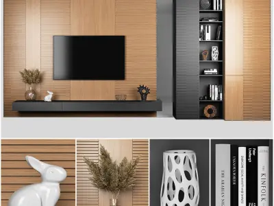 TV stand 5 3D model
