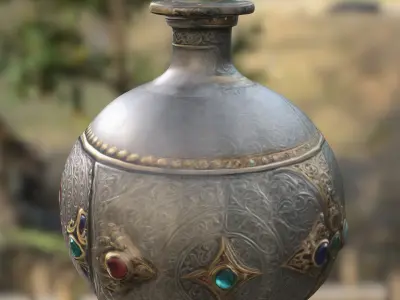 Jeweled Arcane Flask 3D model