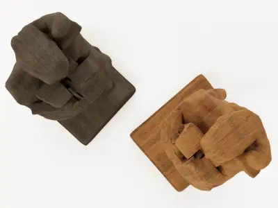 ZADK wooden sculpture 3D model