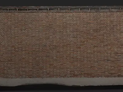 Brick Wall 004 3D model
