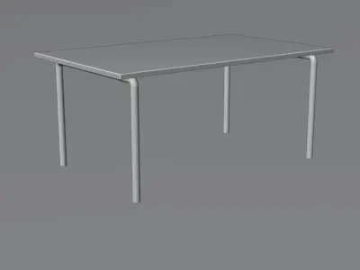 wooden table  Free 3D model