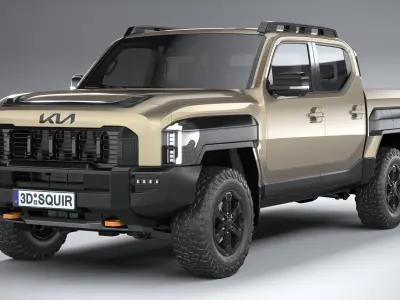 Kia Tasman 2026 3D model