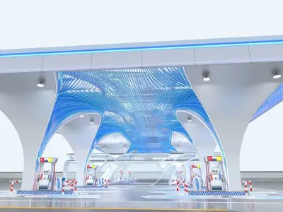 Gas Station 2 3D model