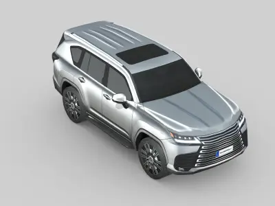 Lexus LX600 2022 Low-poly 3D model