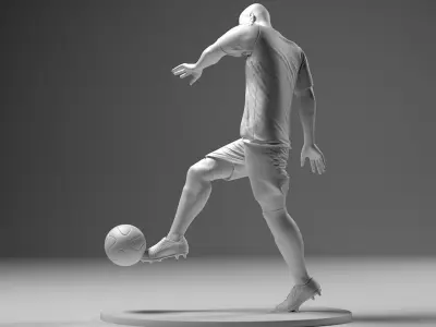 Footballer 04 Footstrike 03 Stl 3D print model