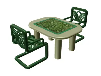 Marvelous Kids Dining Table Set 3D model