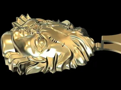 chucky doll face pendant  3D print model