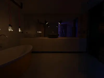 Loft house 3D model