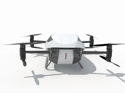 Evtol Flying Car Xpeng Traveler X2 3D model