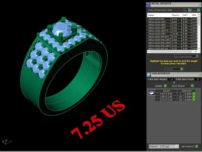 Luxury Men Rings Designs 4MR067 3D print model