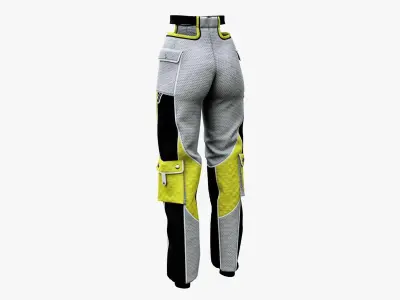 Sport Pants Low-poly 3D model