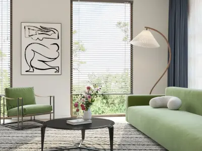 Modern residential indoor 3 d model 3D model