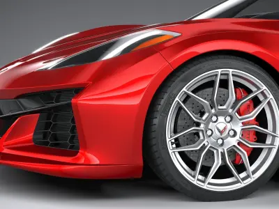 Chevrolet Corvette Z06 Convertible CG 2023 3D model