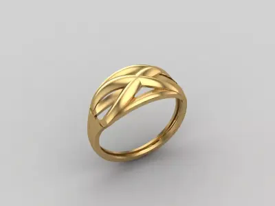 Women Ring Plain Ring Ready STL 3DM Models Womens Rings 3D print model 23