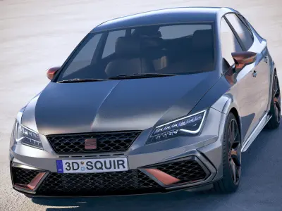 Seat Leon Cupra R 2018 3D model