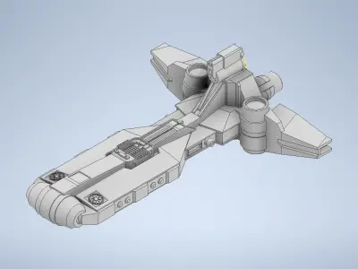 Star Wars Republic Pelta-class Frigate 3D print model