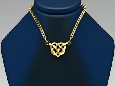 Heart Pendant For Woman and Men for Couple  3D print model