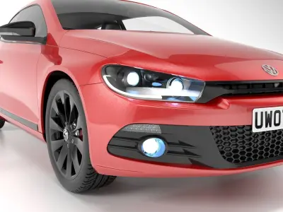 Scirocco volkswagen polo car 3D model