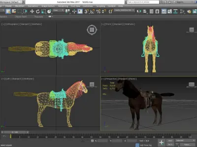 Horse - D7-D8 3D model