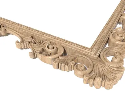 Frame-022 ornate frame 3D model