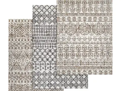 Rug Set 1470 3D model