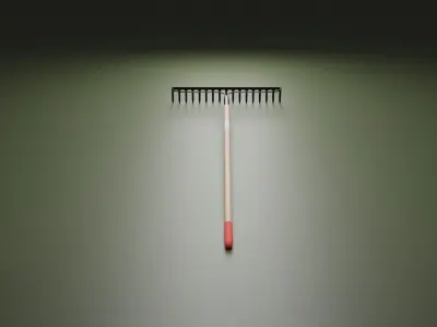 Garden Rake Free 3D model