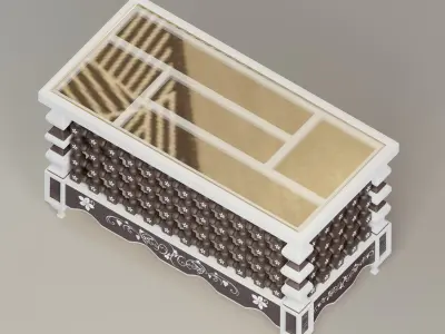 Moroccan mashrabiya table 3D model