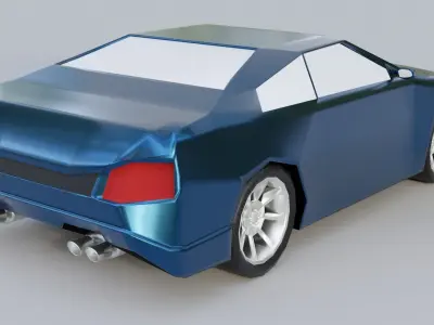 low poly car Low-poly 3D model by SP3D - Low-poly