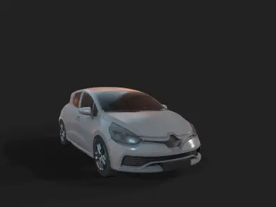Game Ready Car renault clio Low-poly 3D model
