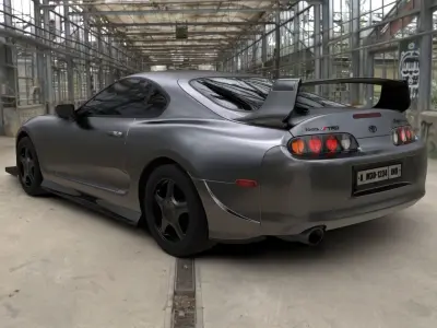 Toyota Supra mk4 v3 Low-poly 3D model