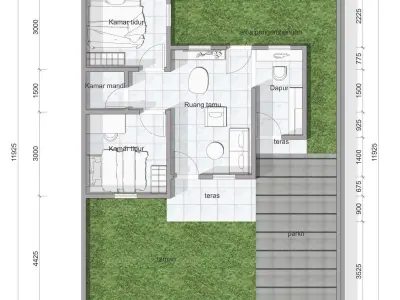 3D  house type 45  3D print model