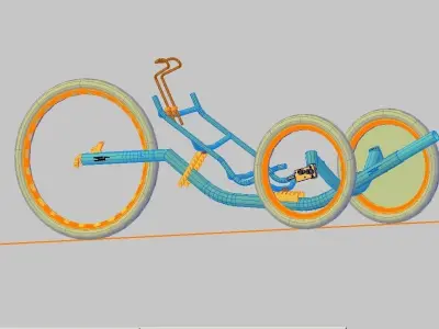 Recumbent Trike Oxygen RF Free 3D model