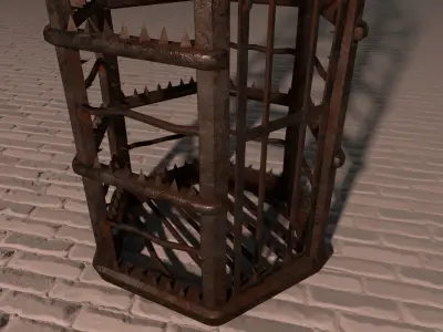 Torture Cage Low-poly 3D model