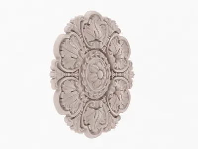 Classic Ceiling Medallion 53 3D model