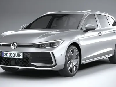 Volkswagen Passat Variant R 2024 3D model