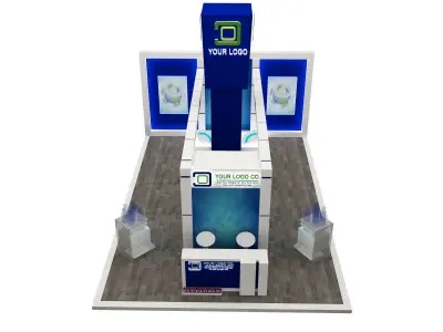 Booth Exhibition Stand a558a  3D model
