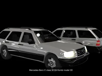 Mercedes Benz cars asset 3D Model Pack