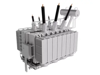 Electrical Transformer 3D model 3D model