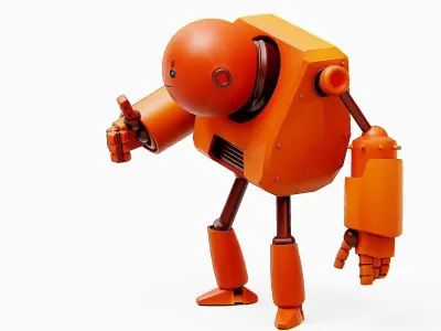 TOON BOT FOGH Rigged for Unreal Engine - Unity - MIXAMO  3D model