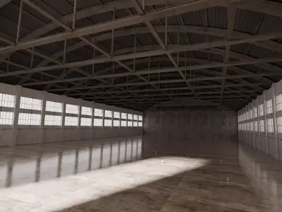 Hangar Interior 3D model