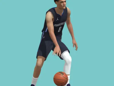  3D Rigged Josh Green Dallas Mavericks NBA 3D model
